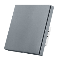 Умный выключатель ROXIMO, однокнопочный, серый
