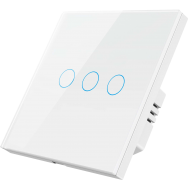 Умный Zigbee выключатель ROXIMO сенсорный, трехкнопочный, белый